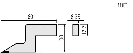 Height Gauge Scriber 900258 Carbide Tipped Scriber Carbide Tipped Scriber 6,35x12,7mm, 60mm Length