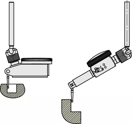 Mitutoyo Universal Holder for Serie 513 D=1/4", Dovetail Groove Item number: 21CZA231