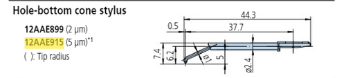 Hole bottom stylus - R5µm; 90° for Surftest; Formtracer SV-C 12AAE915