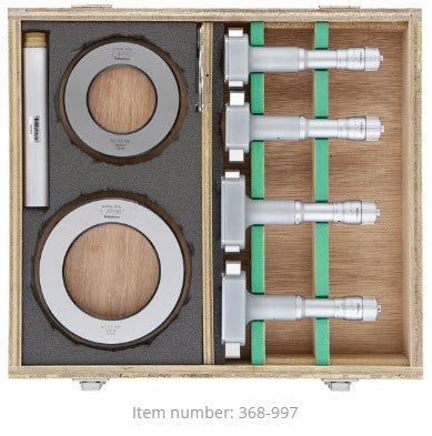 Mitutoyo 3-Point Internal Micrometer Holtest Set 2-4" (4 pcs.) 368-997