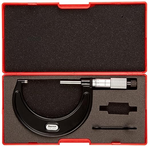 Starrett V436.1MXRL-50 Starrett Mechanical Micrometer EDP Number : 68054 Range : 25-50mm Graduation : .001mm Faces : Carbide