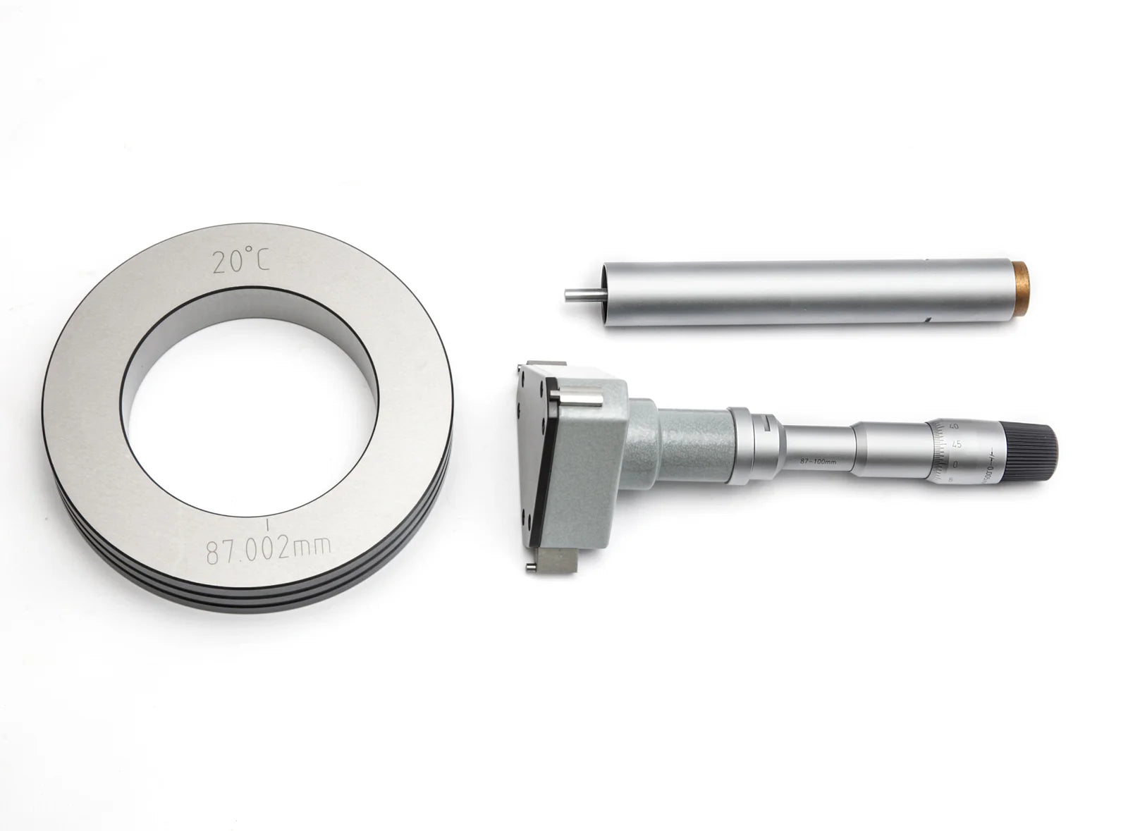 Inspec 315-13-070 3 Point micrometers Accuracy: .005mm Graduation:.005mm Range: 87-100mm