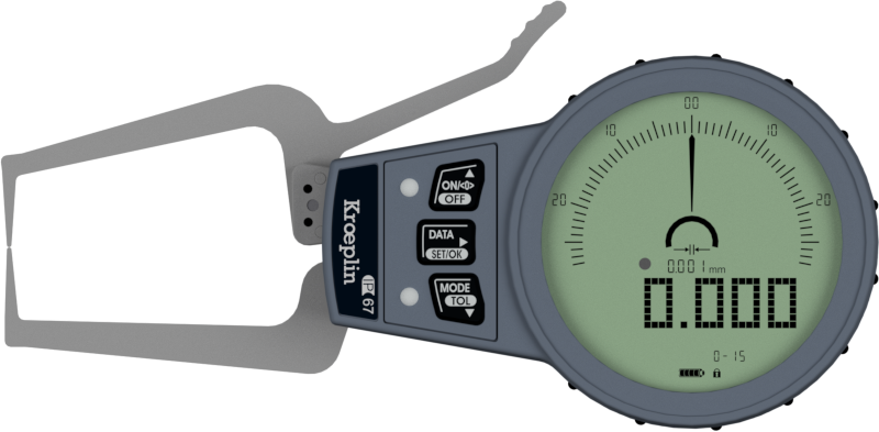 Kroeplin External Digital groove Caliper Gauge C015S range 0-15mm ( Mitutoyo Equivalent 209-925)