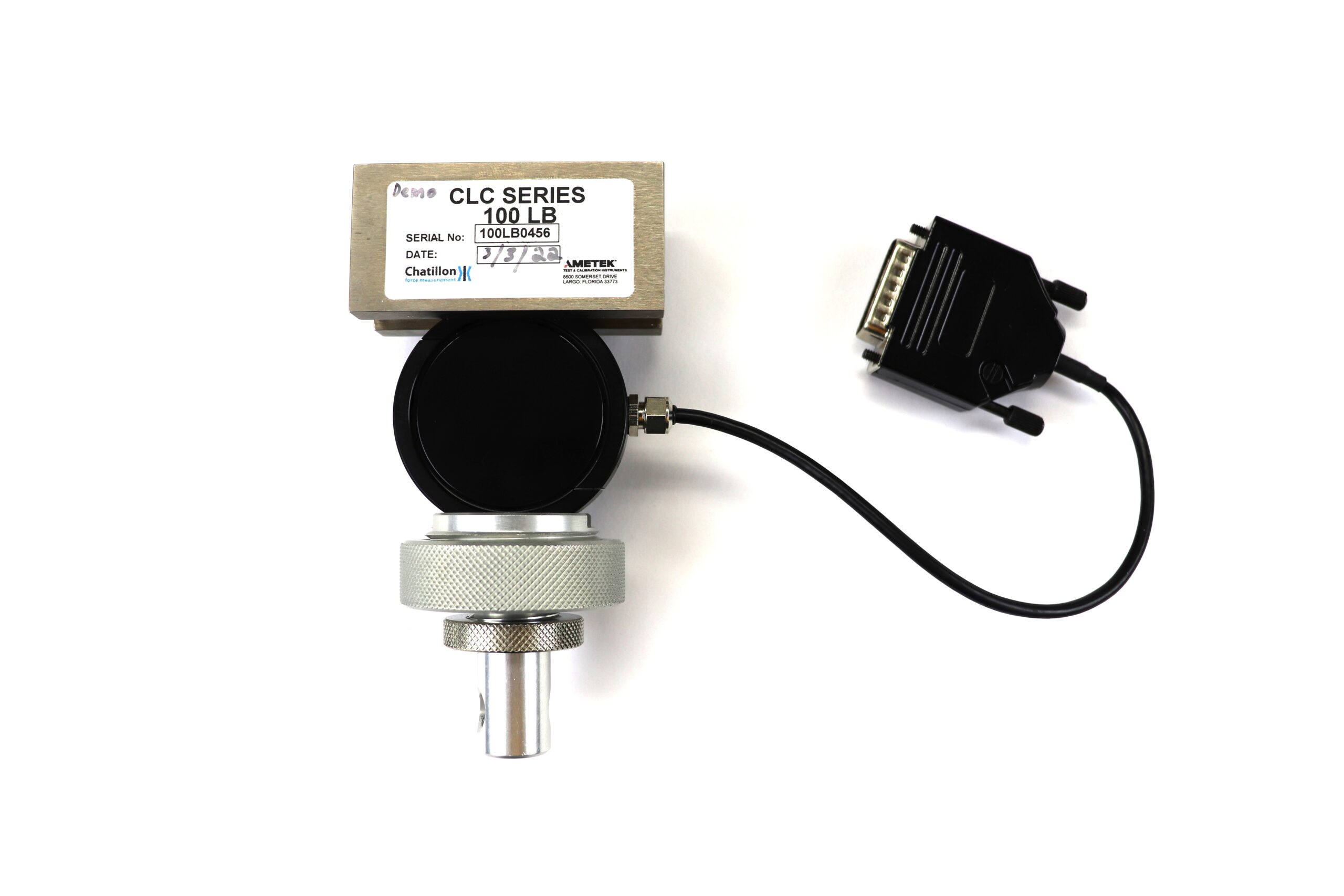 Chatillon Ametek CLC-250G remote Load cell 8 x 0.002 ozf, 0.5 x 0.0001 lbs, 250 x 0.05, 5 gf, 2.5 x 0.0005N, 0.25 x 0.0001 kgf, Item number CLC-250G