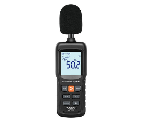 SM532 Digital Sound Level Meter Measuring Range: 30~130dBA; 35~130dBC