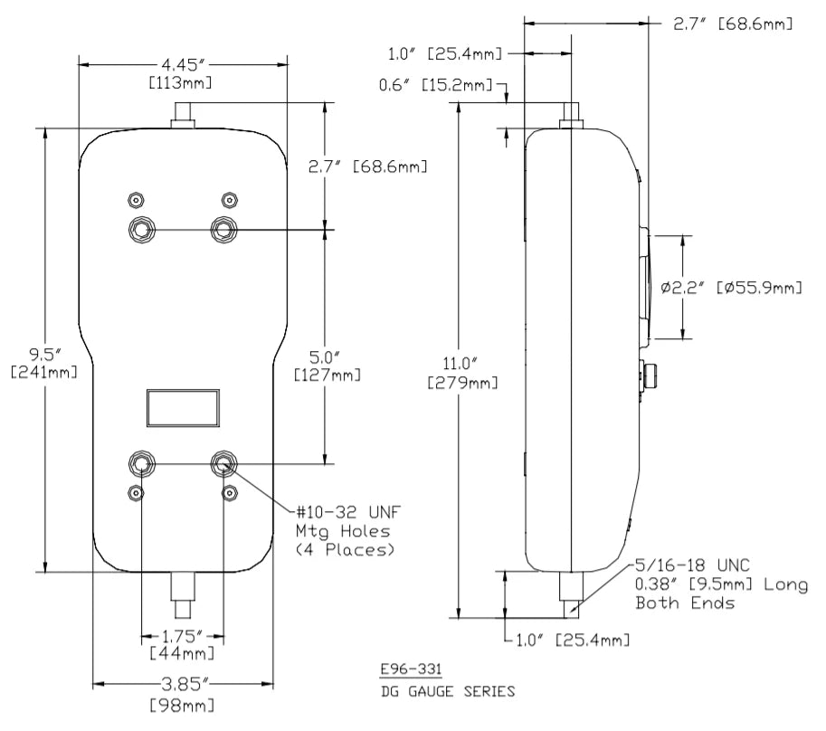 Chatillon DG-1000N Mechanical Force Gauge, 1000 N x 5 N