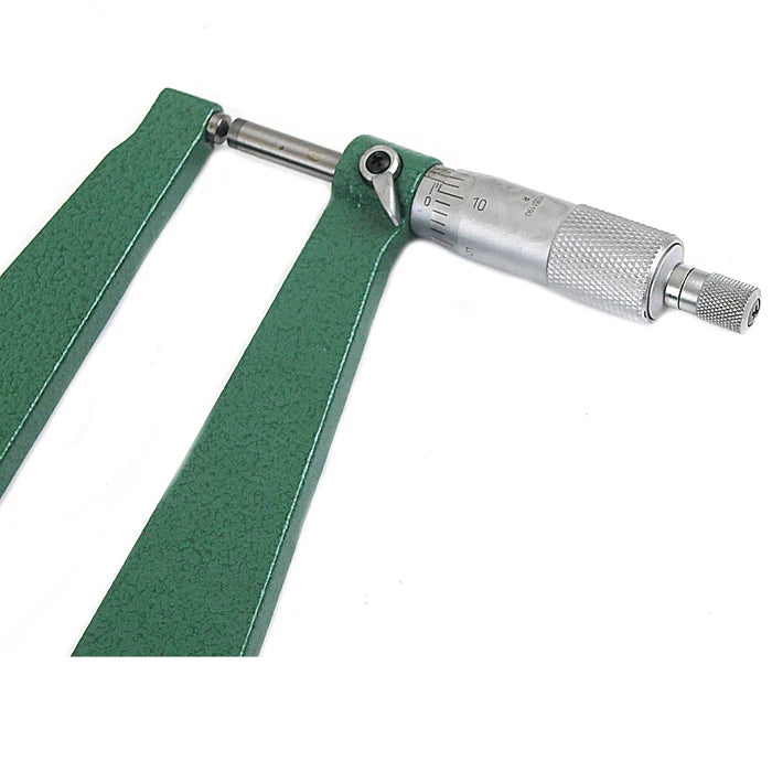 Insize Sheet Metal Micrometer, Type B, 0.001" Graduation, 0" - 1" Spherical Anvil Flat spindle, 12" Throat depth 3239-14F