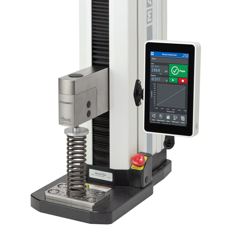 Series F + EasyMESUR® Tension / Compression Force Tester 500 lbF / 2.2 kN F505H-EMU