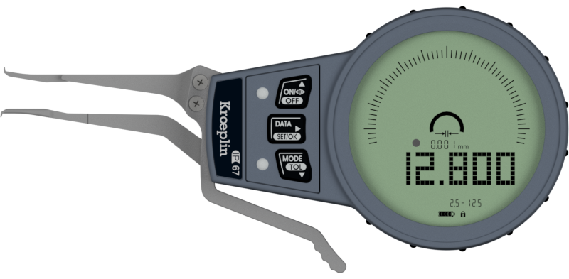 Kroeplin External Digital  groove Caliper Gauge G002 range 2.5-12.5mm/.1-.5"( Mitutoyo Equivalent 209-927)