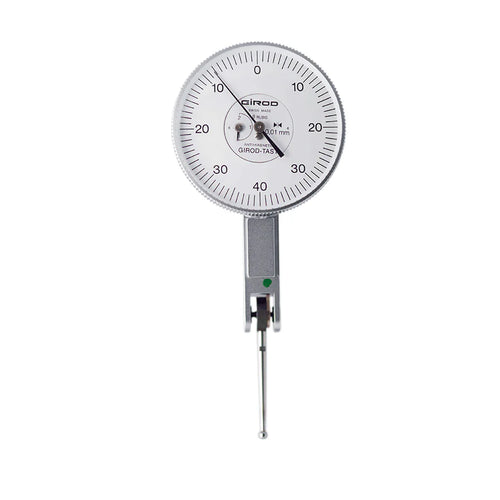 Girod GT 2452 R Lever Dial Indicator Horizontal Type, Graduation 0.01mm, Range 1.6mm, Stylus Length 24mm, Bezel Diameter 37mm