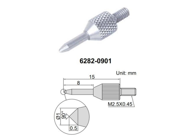 Conical Contact Point INSIZE 15mm (6282-0901) Steel
