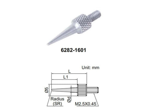 Needle Contact Point INSIZE 15mm (6282-1601) m2.5 x .45 L=15mm