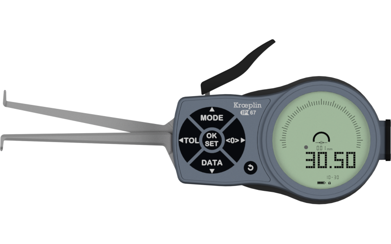 Kroeplin Internal Digital Caliper Gauge L210, 10-30mm/.4-1.2" ( Mitutoyo Equivalent 209-936)