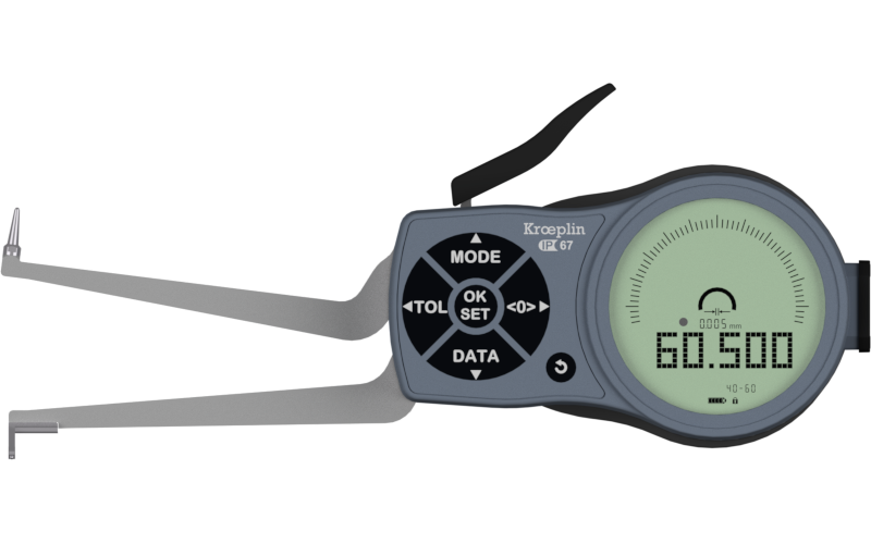 Kroeplin Digital Internal 3-Point Caliper Gauge 40-60mm, 0.001mm, L240P3