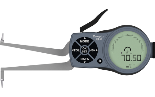 Kroeplin Internal Digital Caliper Gauge L250, 50-70mm/2-2.8" ( Mitutoyo Equivalent 209-940)