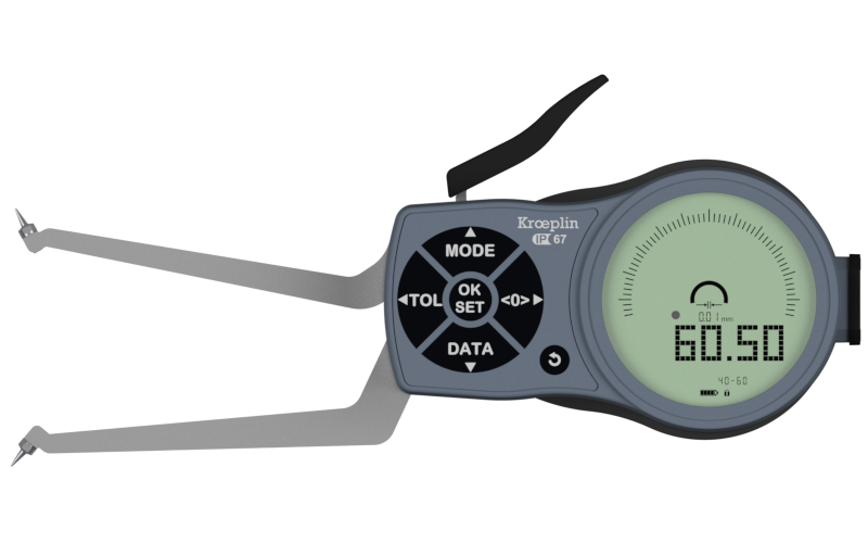 Mitutoyo L2G40 electronic internal measuring gauge  Measuring range Meb: 40-60mm Numerical interval Zw: 0,001 / 0,002 / 0,005 / 0,01 / 0,02 / 0,05mm Measuring depth L max.: 85 mm