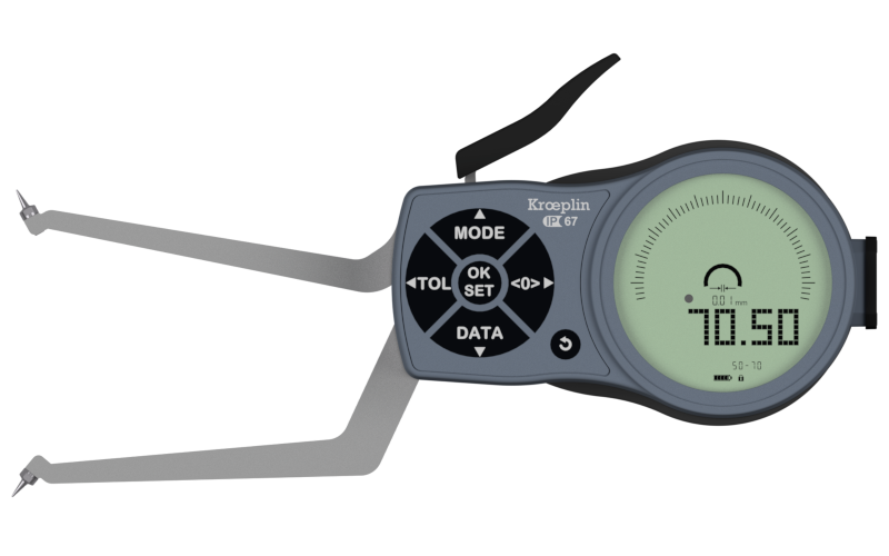 Mitutoyo L2G50 electronic internal measuring gauge  Measuring range Meb: 50-70mm Numerical interval Zw: 0,001 / 0,002 / 0,005 / 0,01 / 0,02 / 0,05mm Measuring depth L max.: 85 mm