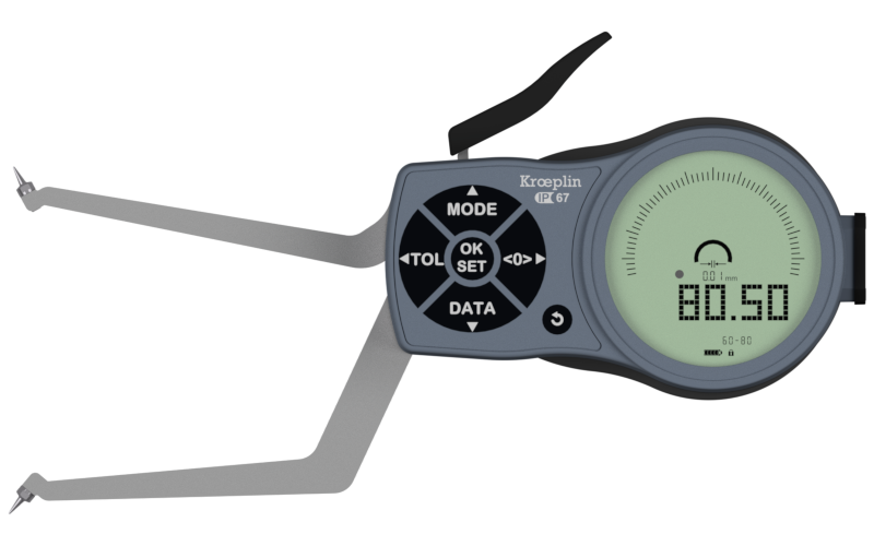 Mitutoyo L2G60 electronic internal measuring gauge  Measuring range Meb: 60-80mm Numerical interval Zw: 0,001 / 0,002 / 0,005 / 0,01 / 0,02 / 0,05mm Measuring depth L max.: 85 mm