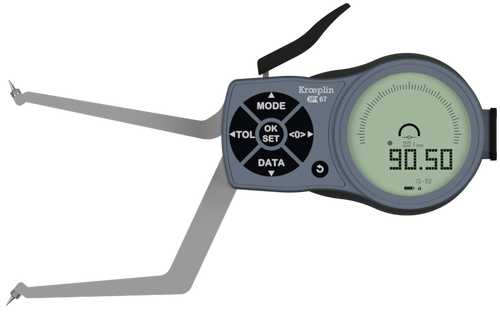 Mitutoyo L2G70 electronic internal measuring gauge  Measuring range Meb: 70-90mm Numerical interval Zw: 0,001 / 0,002 / 0,005 / 0,01 / 0,02 / 0,05mm Measuring depth L max.: 85 mm