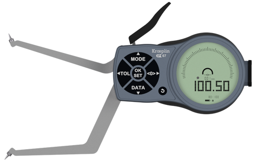 Mitutoyo L2G80 electronic internal measuring gauge  Measuring range Meb: 80-100mm Numerical interval Zw: 0,001 / 0,002 / 0,005 / 0,01 / 0,02 / 0,05mm Measuring depth L max.: 85 mm