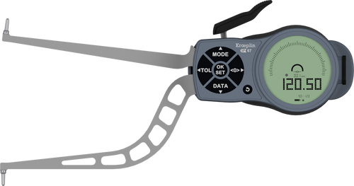 Kroeplin Internal Digital Caliper Gauge L390, 90-120mm/3.6-4.8" ( Mitutoyo Equivalent 209-949)