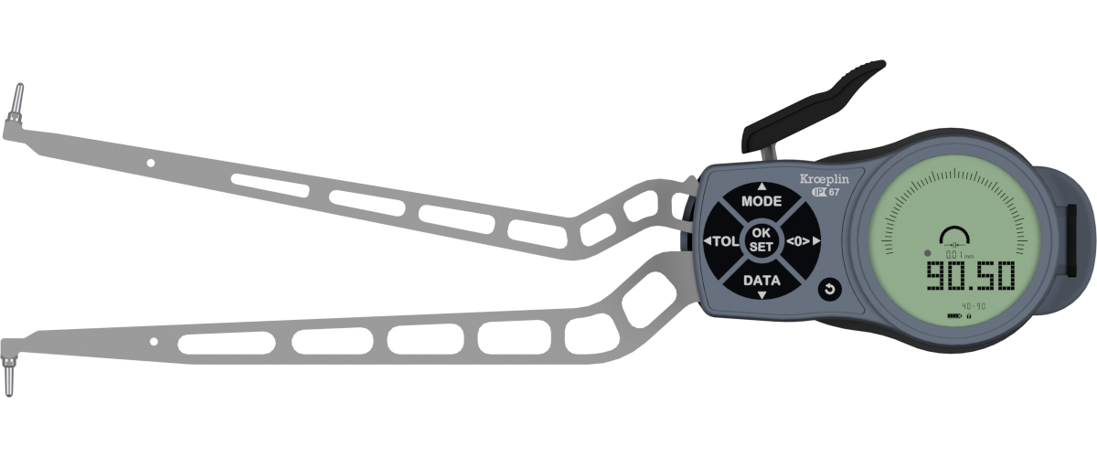 Kroeplin Internal Digital Caliper Gauge L415, 15-65mm/.6-2.6"( Mitutoyo 209-945)