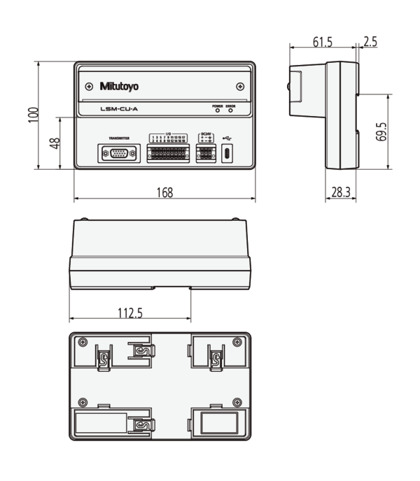 Mitutoyo LSM-CU-A Metric Laser Scan Micrometer Controller Unit (mm/inch switchable) Item number: 544-120