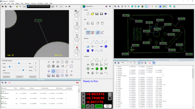 OGP E45 AUTOMATIC 3-AXIS VIDEO MEASUREMENT SYSTEMS PT004-021F VMM Vision system