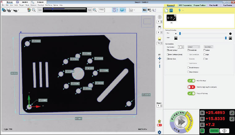 OGP SNAP FIELD OF VIEW HIGH SPEED MEASUREMENT SYSTEMS LF401-097S1 VMM Vision system