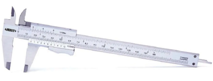 Insize vernier caliper, Range 0-6"/0-150mm Graduation 0.05mm/1/128" Item number 1223-150  1223-150