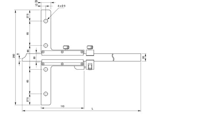 Mitutoyo Vernier Depth Gauge 0-24", With Fine adjustment 527-114