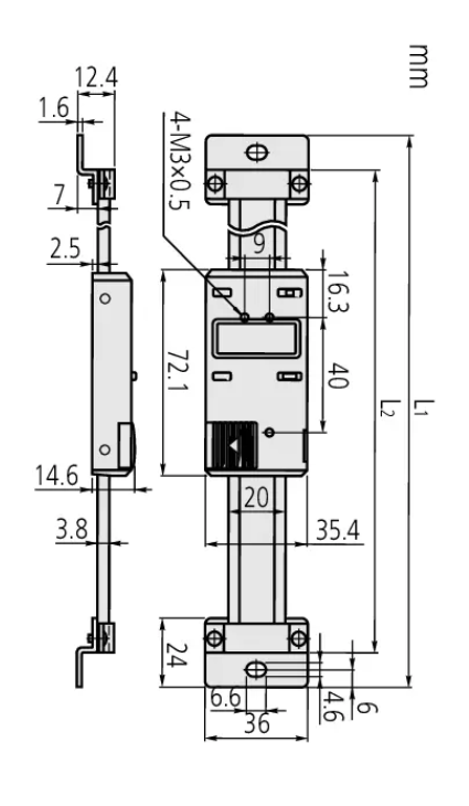 Mitutoyo ABS Digimatic Scale Unit 100 mm 572-300-10