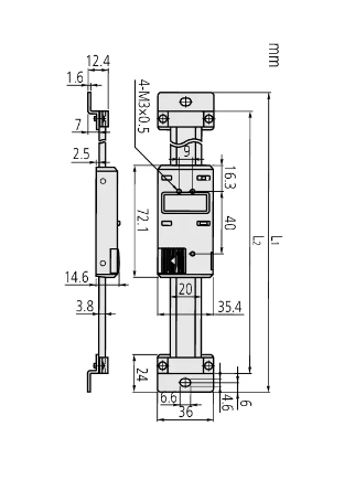 Mitutoyo ABS Digimatic Scale Unit 150 mm Vertical 572-581-10