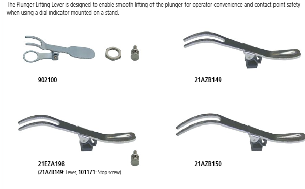 Mitutoyo Spindle Lifting Lever for S and A-Type Serie 2,3 >10/0,4" up to 20mm/0,8" Item number: 21AZB150