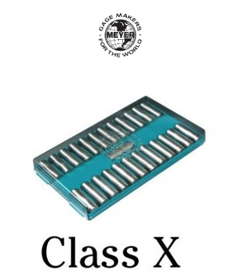 Meyer - MG5-25IP Plug Gauge Sets 0.5000” to 0.6249”  - Class "X" - 25 Piece - .0001" Increments - Plus tolerance, (Inch) .00004"