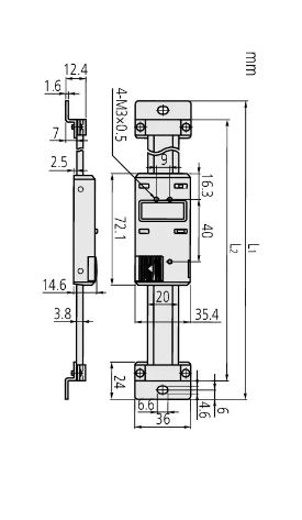 Mitutoyo ABS Digimatic Scale Unit 200 mm 572-582-10