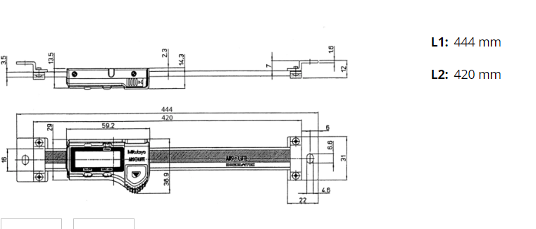 Mitutoyo ABS Digimatic Scale Unit 300mm 572-203-10