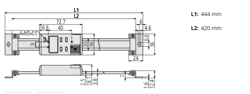 Mitutoyo ABS Digimatic Scale Unit 300 mm 572-563