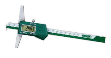 Insize Depth Gauge with Hook Output: SPC data output via USB interface Range: 0-300mm/0-12" Resolution: .01mm/.0005" Base Length: 150mm 1142-300