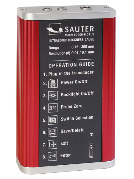 Ultrasonic Thickness Gauge external TU 80-0.01US 0.75 - 80mm 0.01mm 7 MHz Ø6mm