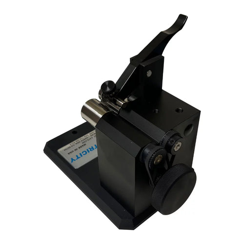 Universal Punch Concentricity Gauge - J Series - Surface Plate or Comparator Concentricity Gauge, Part Diameters: 1/8” - 1” (3mm to 25mm) Part Lengths: up to 4” (102mm) 3/32” (1mm) Capacity with Zero Style Rollers, Accuracy .004mm/.00016"
