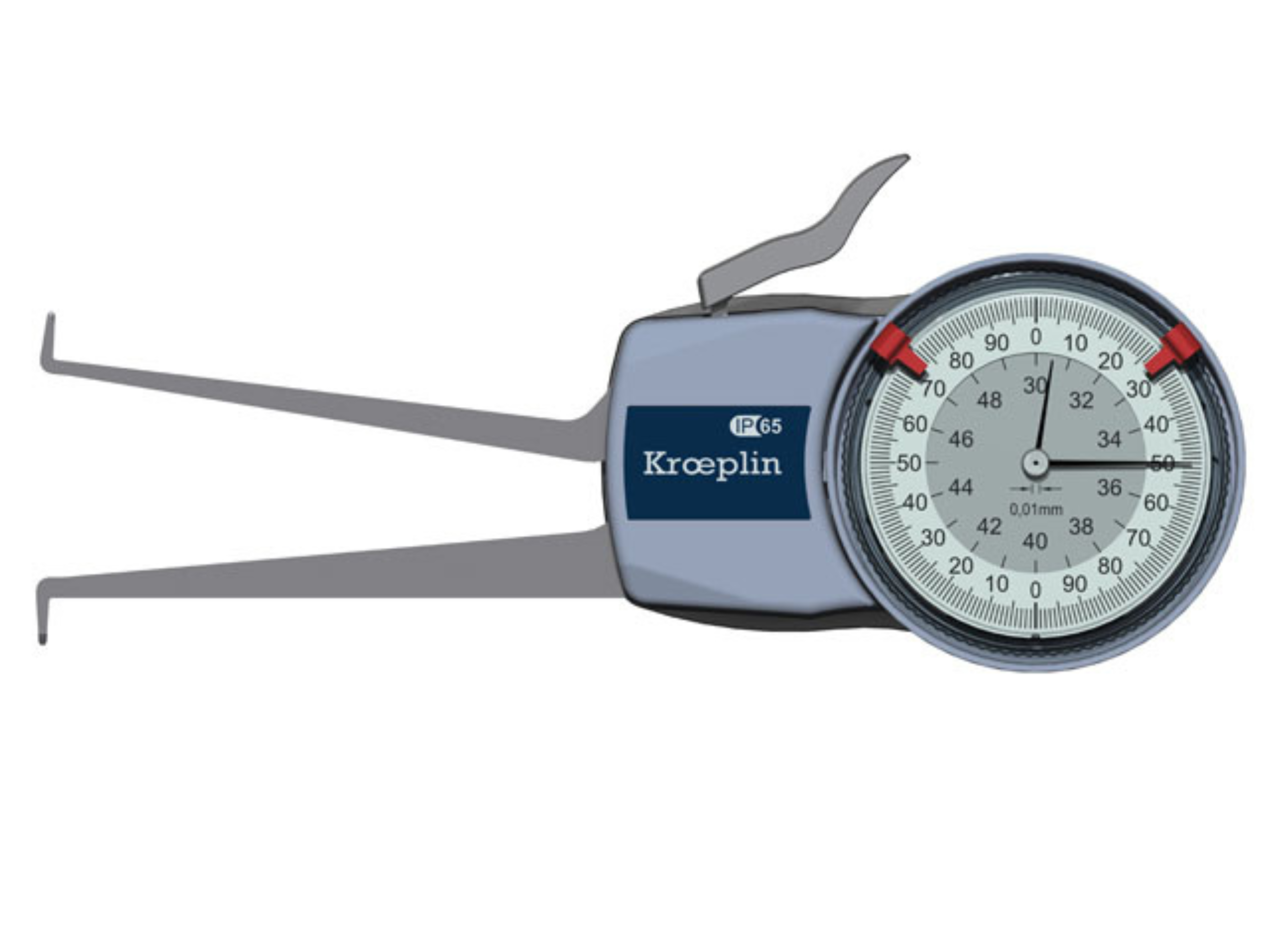 Metric Internal Caliper Gauge 30-50mm, 0.01mm, H230