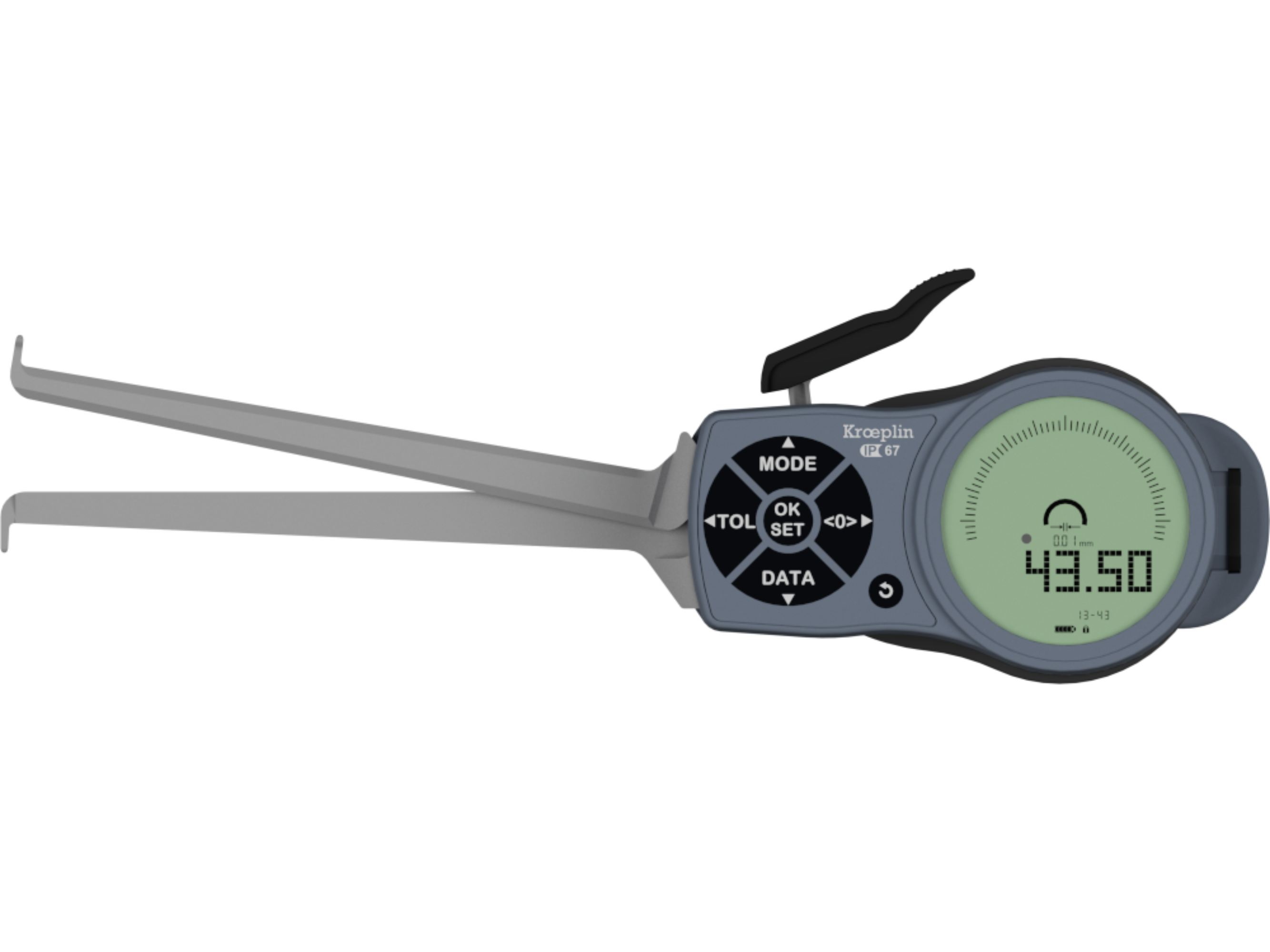 Kroeplin Digital Internal Caliper Gauge 13-43mm, 0.001mm L313 ( Mitutoyo Equivalent 209-935)