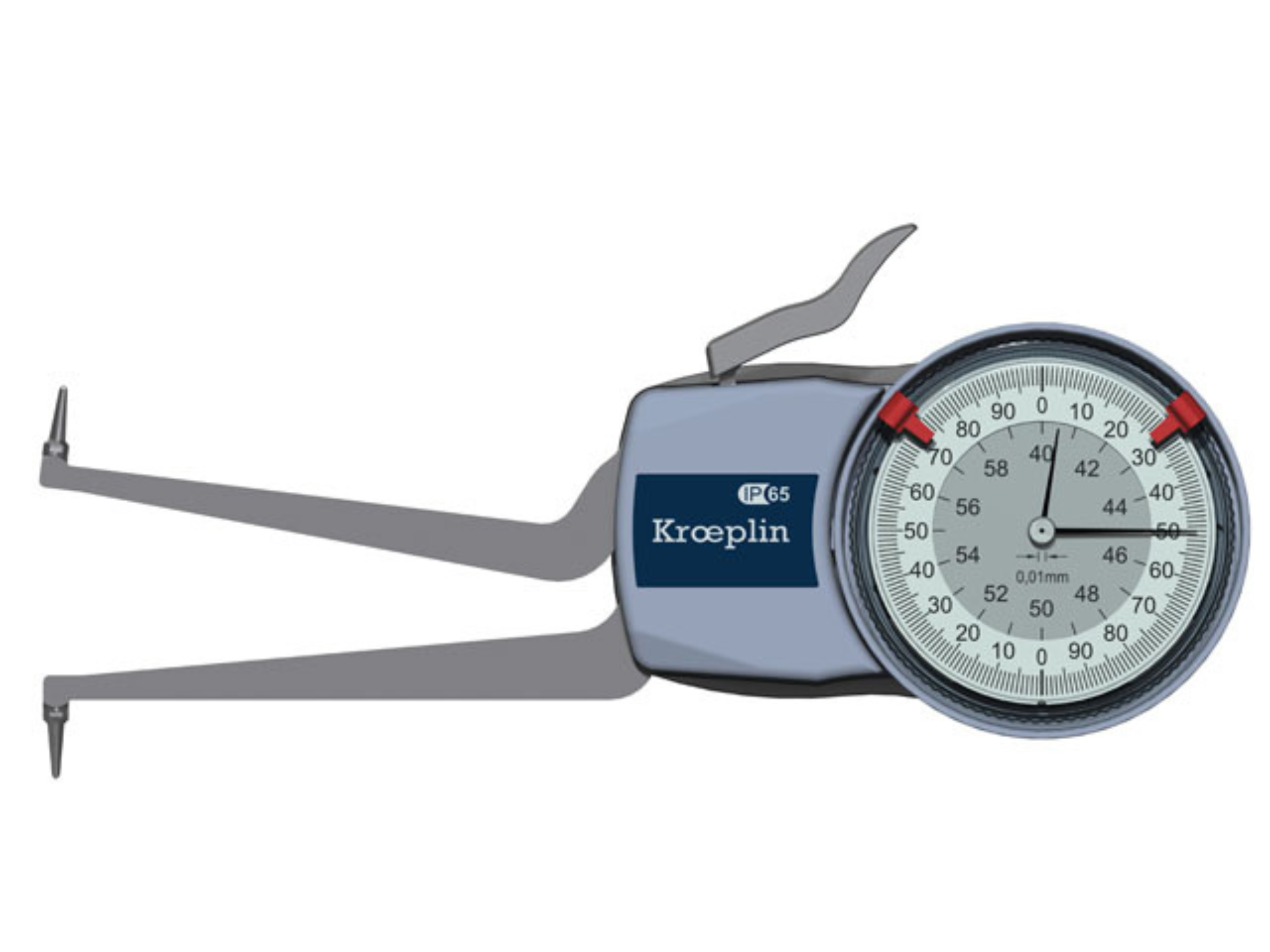 Kroeplin Metric Internal Caliper Gauge H240, 40-60mm, 0.01mm ( Mitutoyo Equivalent 209-305)