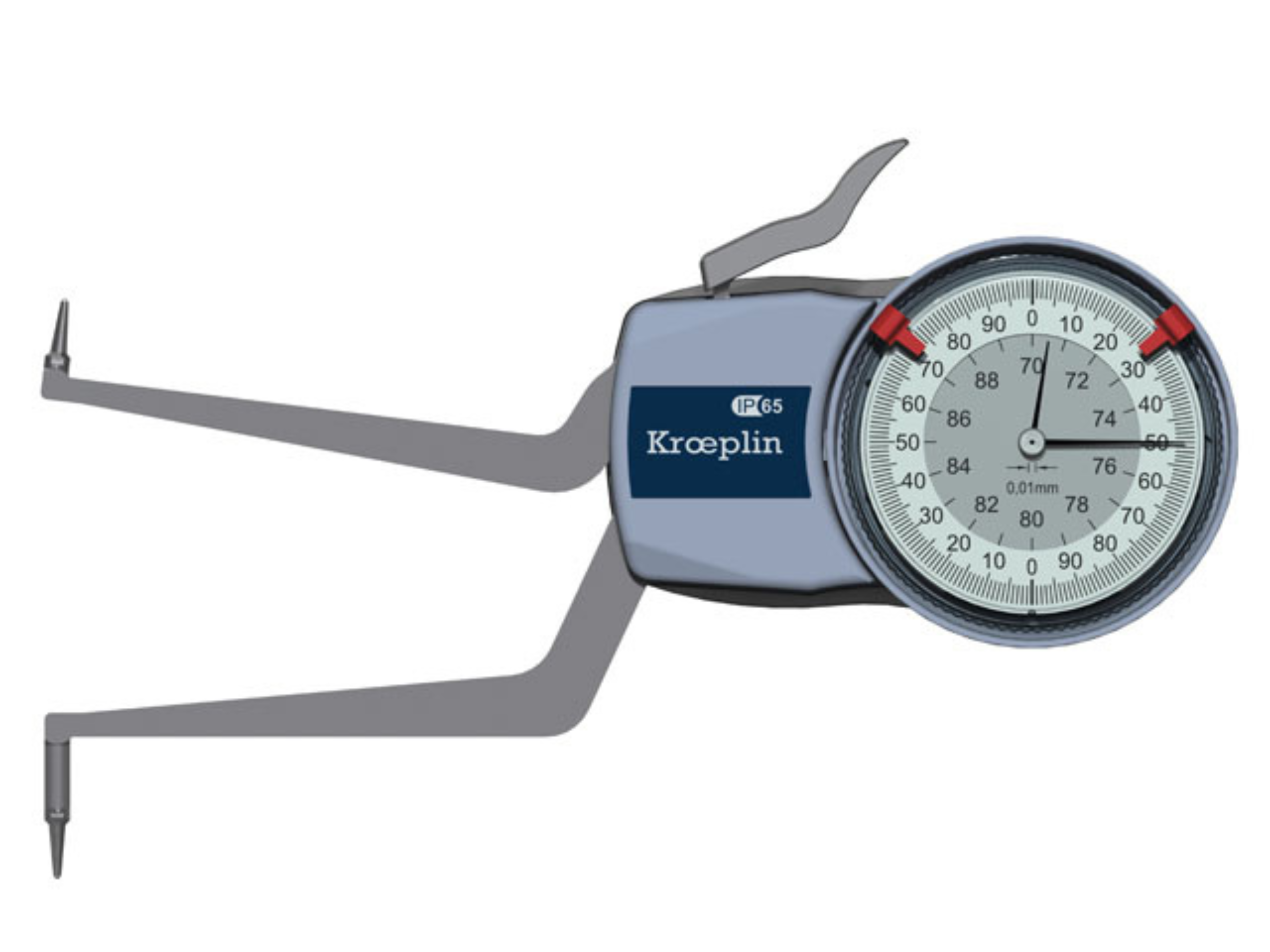 Kroeplin Metric Internal Caliper Gauge 70-90mm, 0.01mm, H270 ( Mitutoyo Equivalent 209-308)