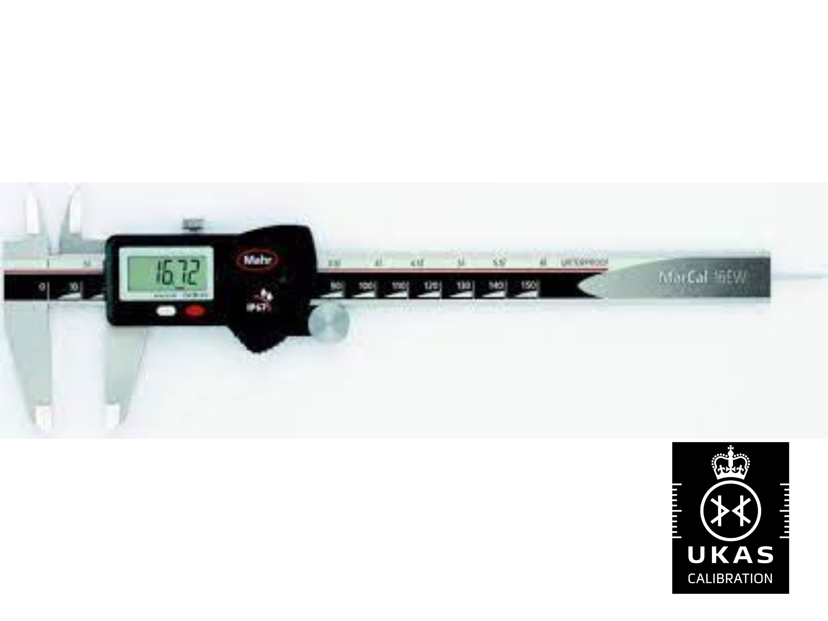 Mahr Digital Caliper 4102912 IP67 16EW , 6"/150mm, Resolution .0005"/.01mm, No Output