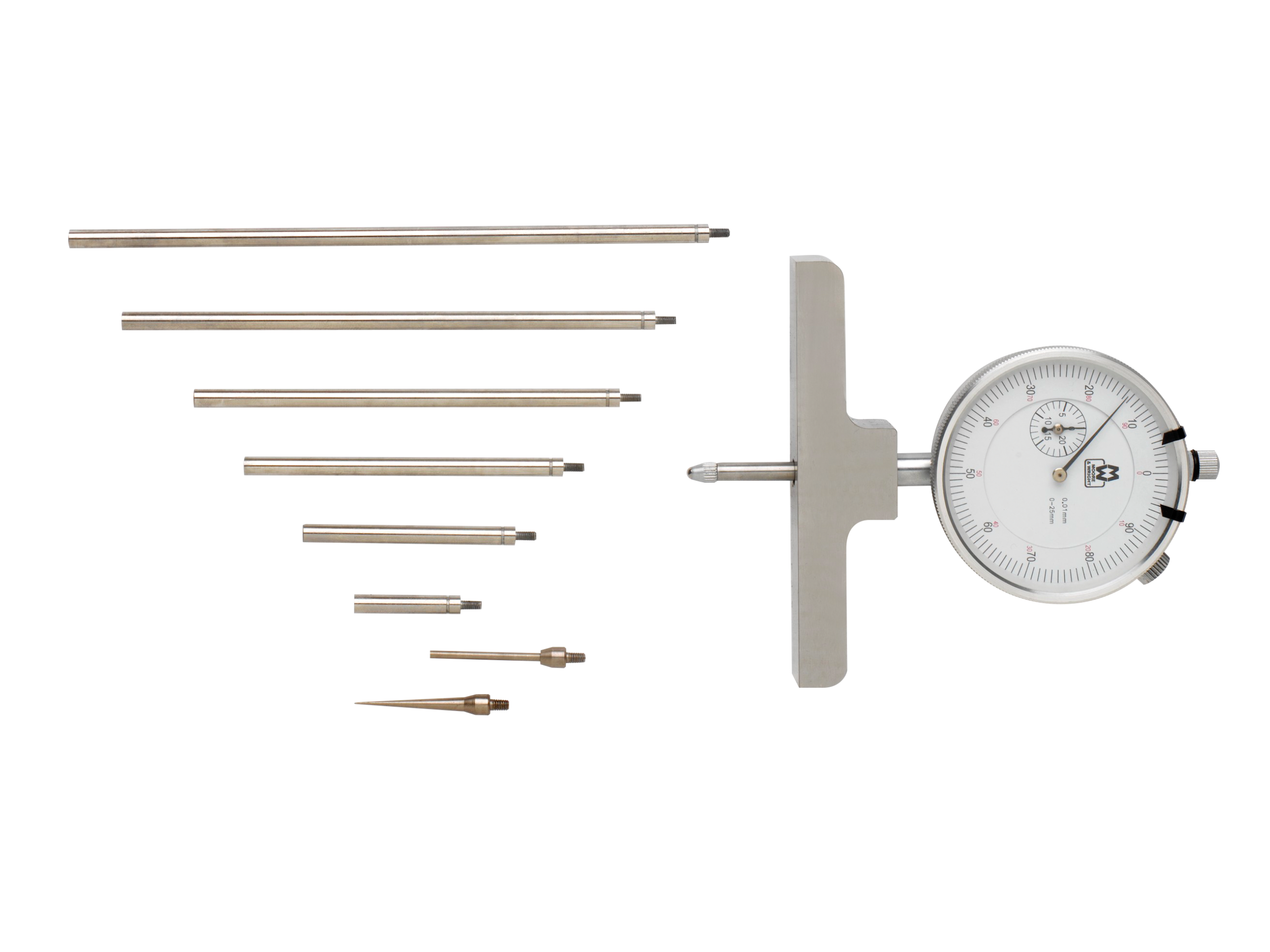 Moore & Wright Dial Depth Gauge 0-25mm MW172-01