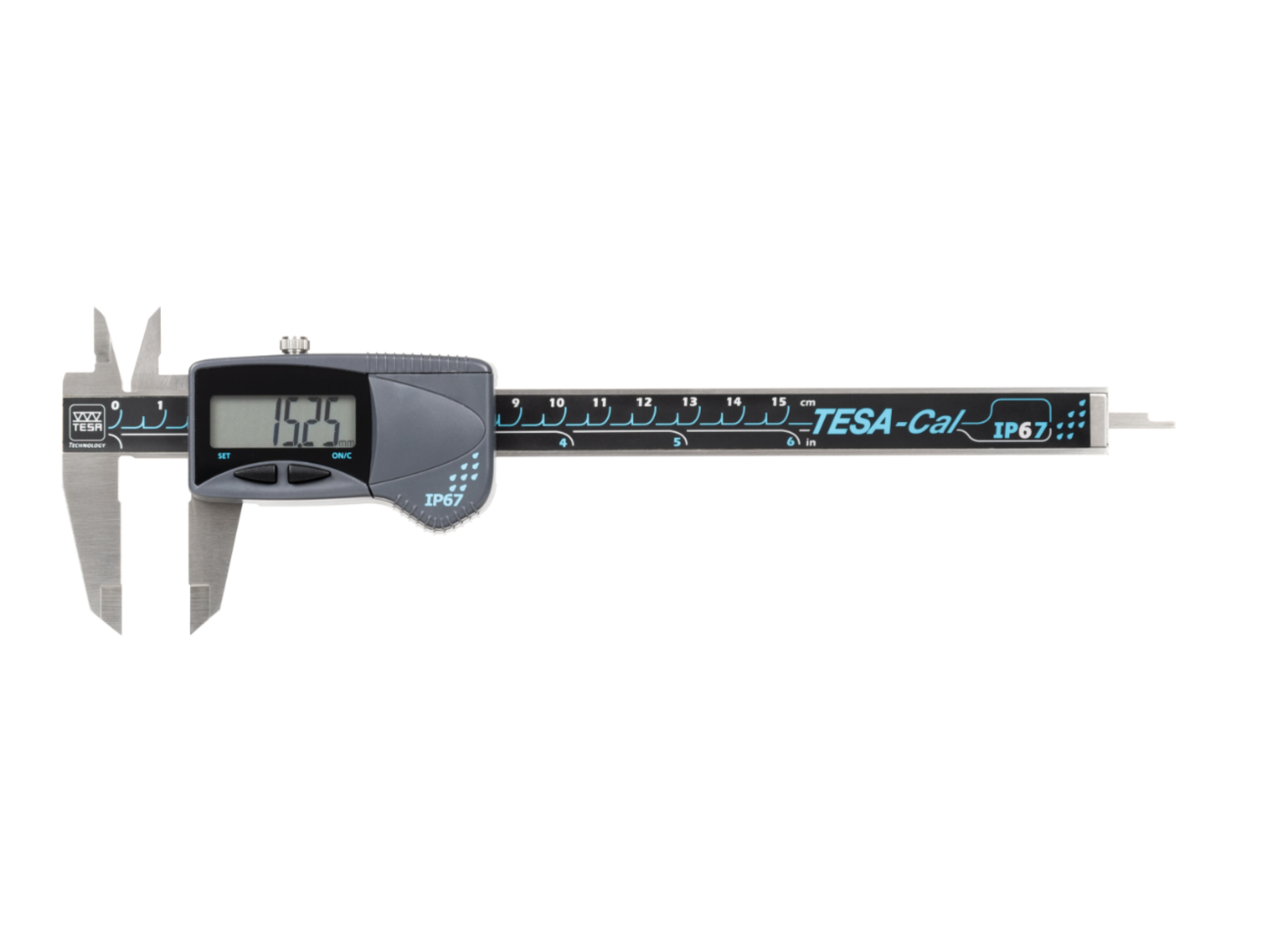 TESA-Cal Digital Calipers 150mm IP67 (Square Depth Rod) 00530140