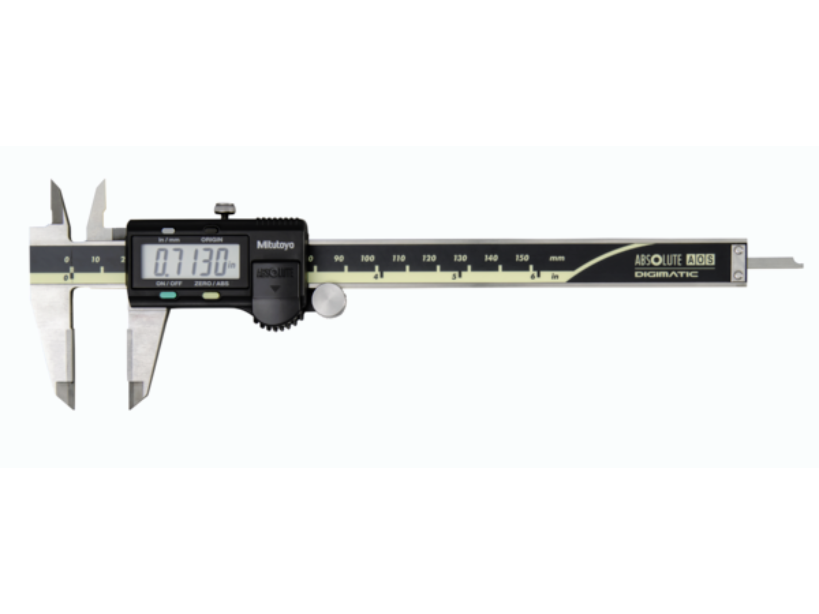 Mitutoyo Digital ABSOLUTE AOS Calipers 0-300mm (0-12") With Output Carbide OD/ID Jaws 500-168-30