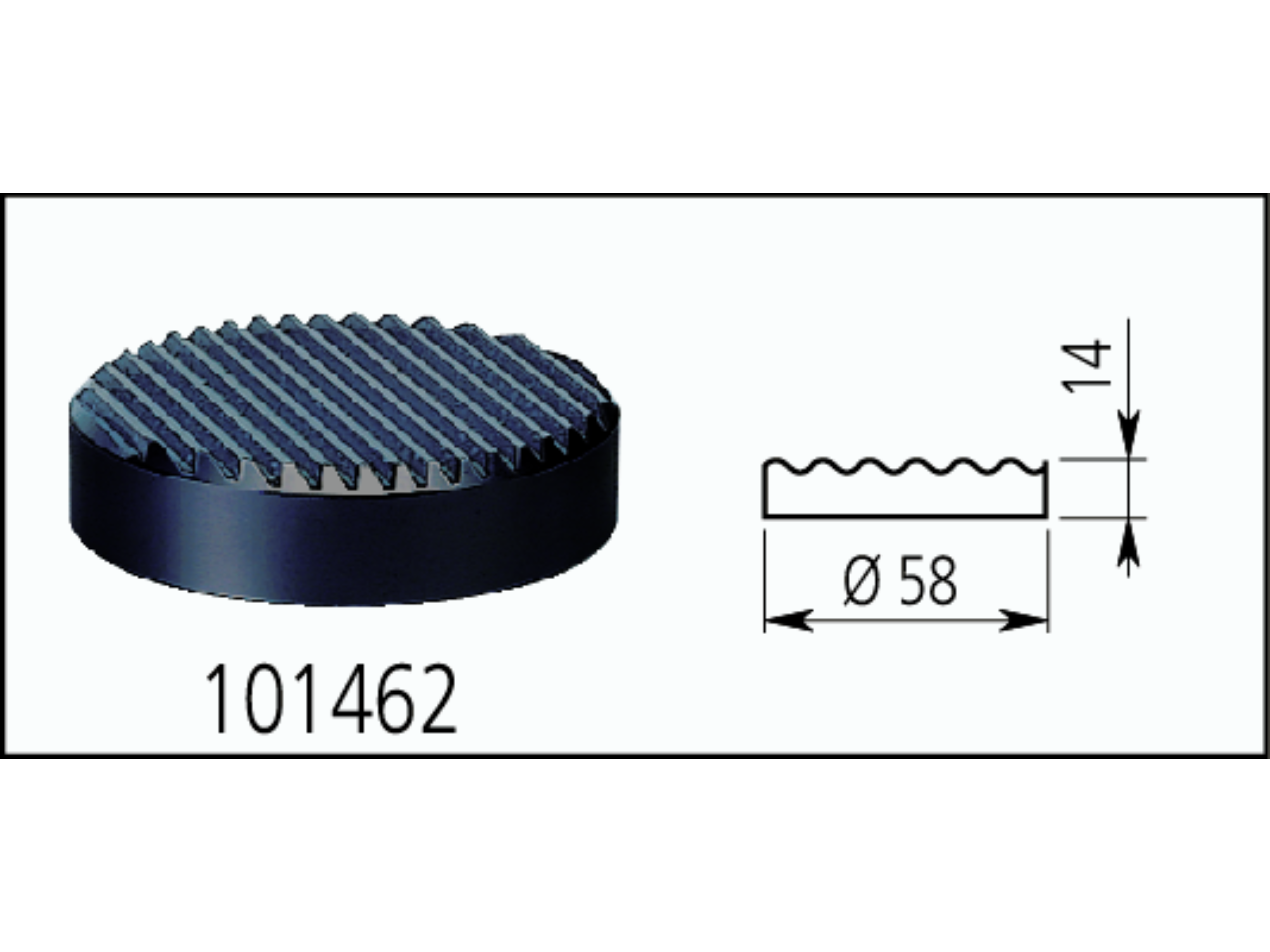 Gauge Stand 7001-10 with Hardened Steel Anvil, D=58mm Serrated Anvil Range 0-95mm